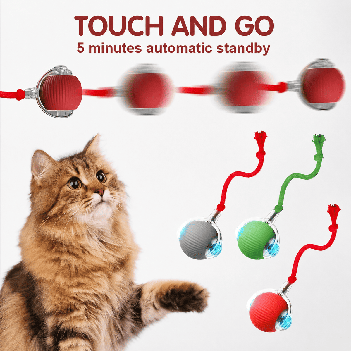 Smart Automatic Rolling Pet Toy