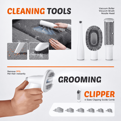 Professional Pet Grooming Vacuum Kit