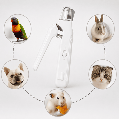 2 in 1 Pet Nail Clippers with LED